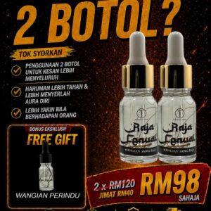 set 2 Botol Raja Cenuai Free 1 Botol Wangian raja perindu